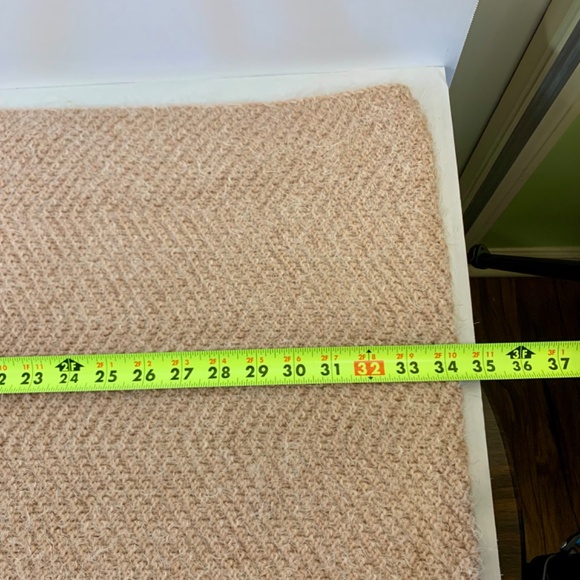 CHIC Beige/powder pink buttery soft winter sweater schal /scarf cottagecore boho - Picture 10 of 10